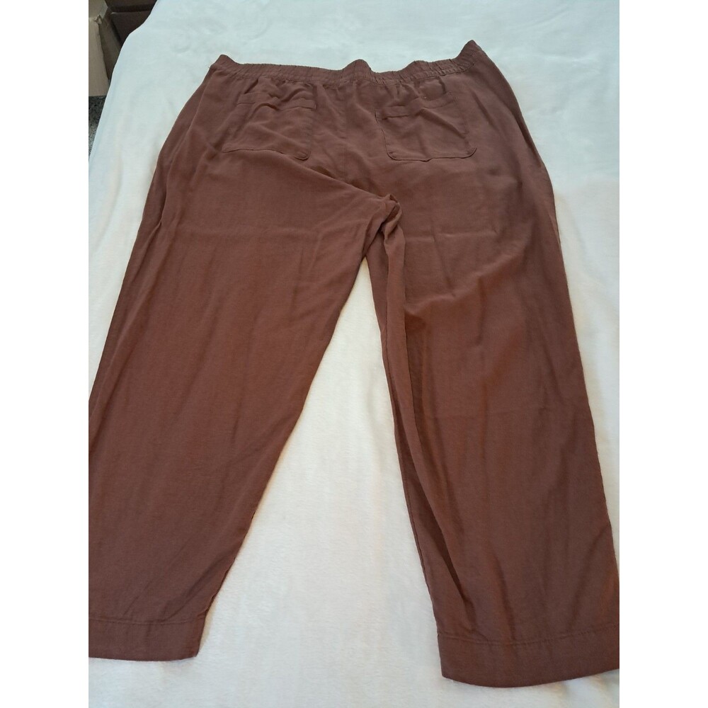 Old Navy Straight Leg Comfort Elastic-Waistband Linen Bldnd Pants Size XXL NWT - Picture 6 of 10